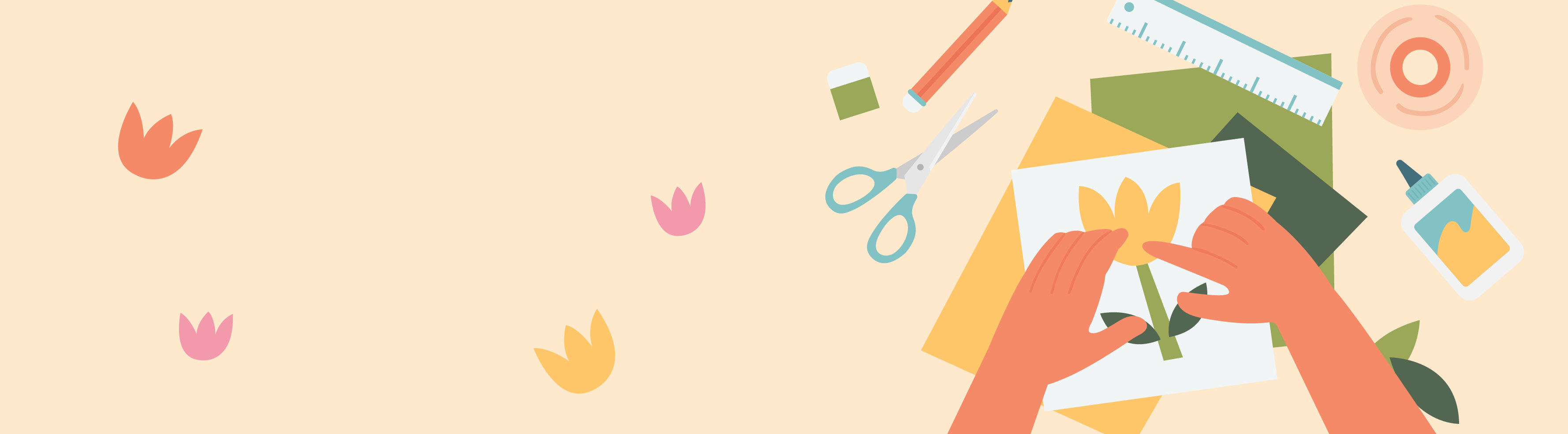 animated hands doing craft