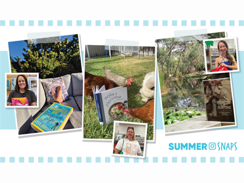3 photos of books and the faces of the three winners