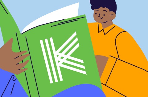 animated person reading a book