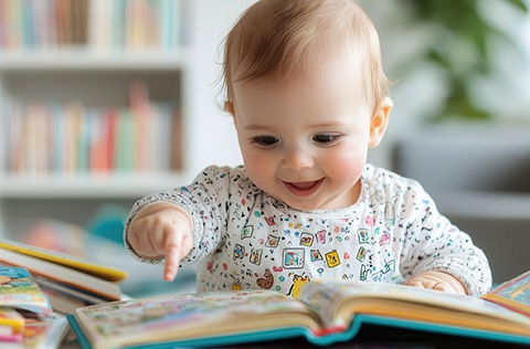 baby reading