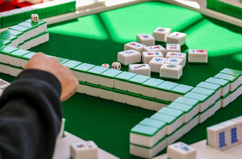 person playing mahjong