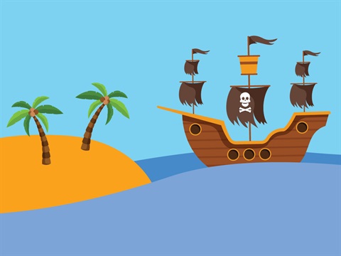 animated pirate ship