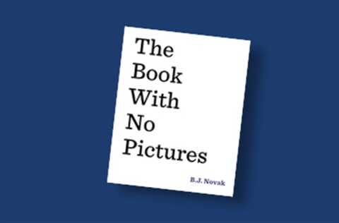 Book cover for The book with no pictures