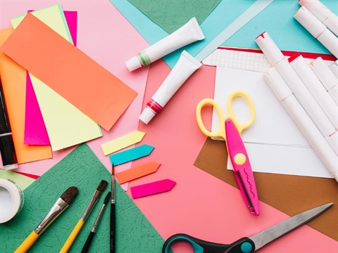 scissors and paper for craft