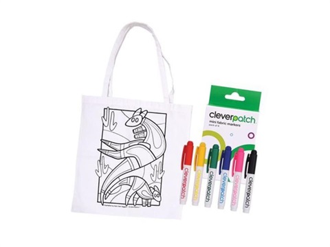 bag with kangaroo and textas