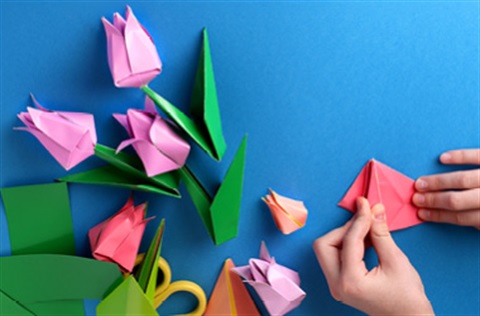 paper flower origami