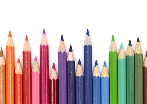 coloured pencils